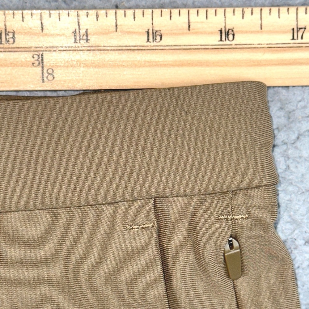 Lululemon Commission Slim Pant Mens 32x33 Brown Warpstreme Chino ABC Golf Travel - Picture 9 of 16